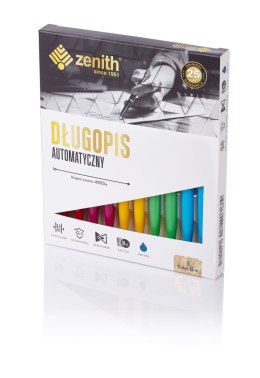 Długopis automatyczny Zenith 5 kryty - box 10 sztuk, mix kolorów, 4051050