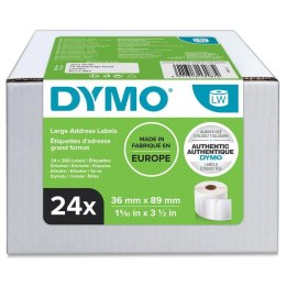 Etykieta DYMO adresowa - 89 x 36 mm, biały - VALUE PACK 24 szt. S0722390