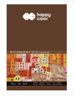 Blok rysunkowy ECO A4 25ark. 150g HAPPY COLOR HA 3715 2030-A25