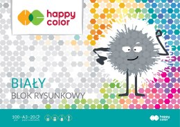 Blok rysunkowy HAPPY COLOR biały A3 20ark. HA 3710 3040-0