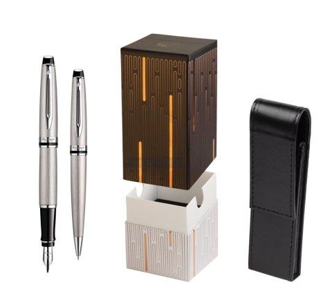 Pióro wieczne (M) EXPERT STALOWY CT WATERMAN S0952060, giftbox