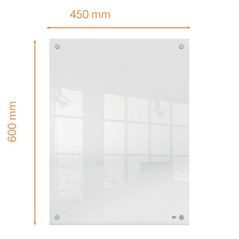 Tablica akrylowa suchościeralna do zawieszania na ścianie Nobo Home 600x450mm 1915621
