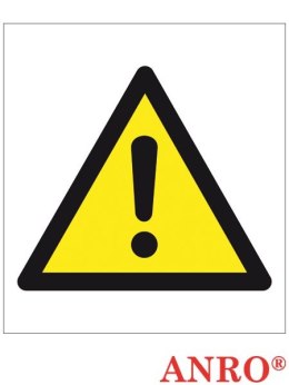 Naklejka/znak OGÓLNY ZNAK OSTRZEGAWCZY ZZ-156CH 200x200 Oznakowanie substancji chemicznych "Ogólny znak ostrzeżenia przed niebez