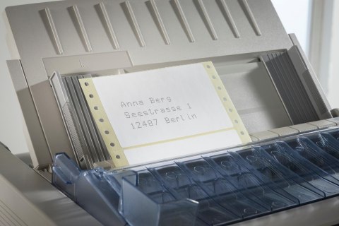 Etykiety uniwersalne 5114 139,7x99,2na składance do drukarek igłowych, Avery Zweckform