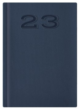 Kalendarz A-5 BEST CLASSIC książkowy (C3), 04 - granat fabric 2023 TELEGRAPH