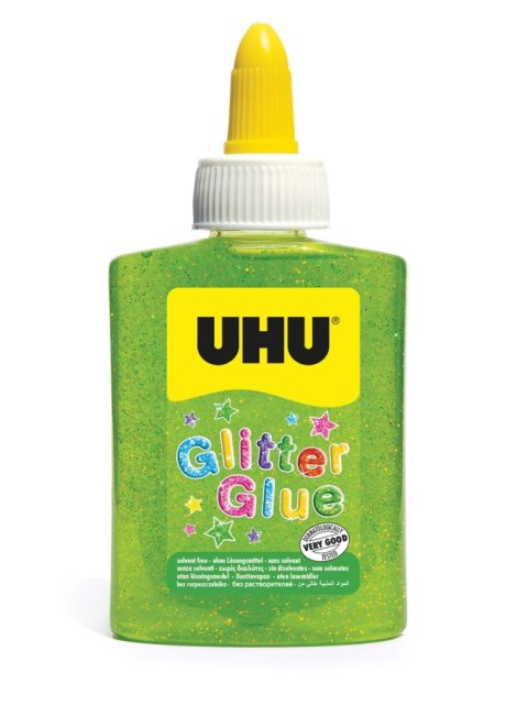 Klej brokatowy GLITTER GLUE zielony butelka 88ml UHU 49960