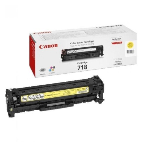 Toner CANON (CRG-718Y) żółty 2900str