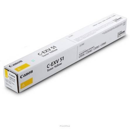 Toner Canon CEXV51Y (0484C002AA) żółty 60000 stron