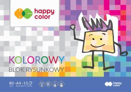 Blok rysunkowy A4 15 ark.kolor HAPPY COLOR HA 3708 2030-09