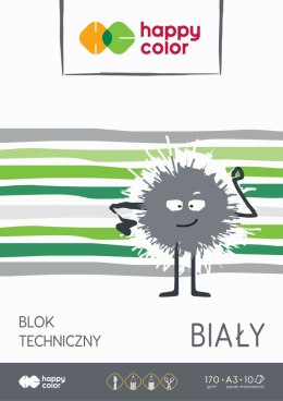 Blok techniczny biały 170g A3 HAPPY COLOR 3550 3040-0