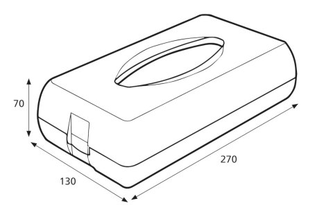 KATRIN INCLUSIVE Dozownik do chusteczek kosmetycznych - biały 92629