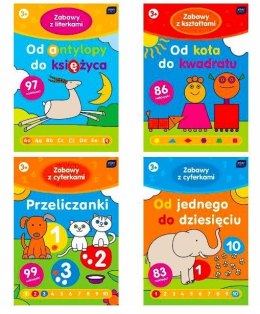 Kolorowanka A4 16 z rączką z naklejkami mix wz INTERDRUK 5467