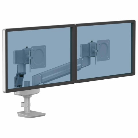 Ramię kompaktowe na 2 monitory TALLO (srebrne), FELLOWES, 8613201