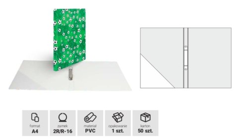 Segregator A4 2cm 2R z nadrukiem PIŁKI NOZ-01-06 BIURFOL