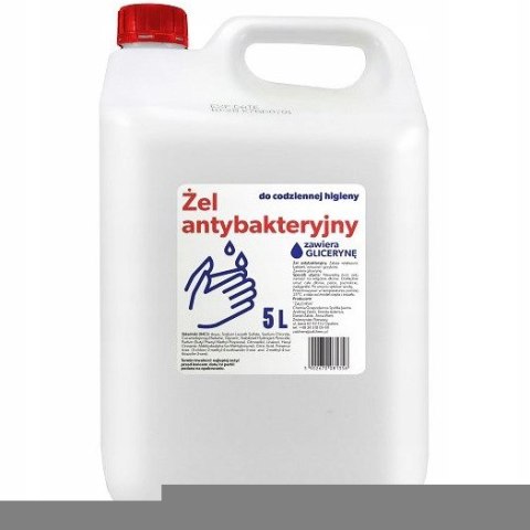 Żel do rąk antybakteryjny i wirusobójczy POWER WASH 5L z gliceryną