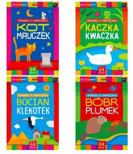 Kolorowanka A4 16 z naklejkami OPOWIEŚCI O ZWI.3324 INTERDRUK