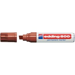 Marker permanentny ścięta końcówka 4-12 mm brązowy Edding 800/007/BR