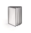 Panele prezentacyjne czarne (5) ramka SHERPA 5606-01 DURABLE