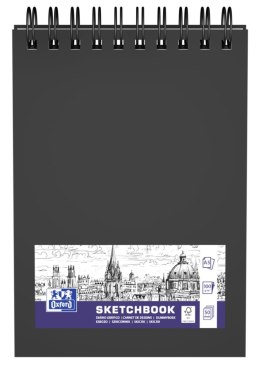 Szkicownik SKETCHBOOK podwójna spirala A5 50k 100g czarny 400152644 OXFORD