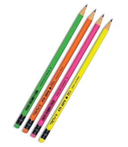 Ołówek z gumką ADEL neon Flash 1122