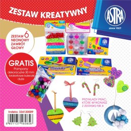 Zestaw kreatywny nr 6 - neonowy zawrót głowy - ozdobne pudełko ASTRA, 334120009