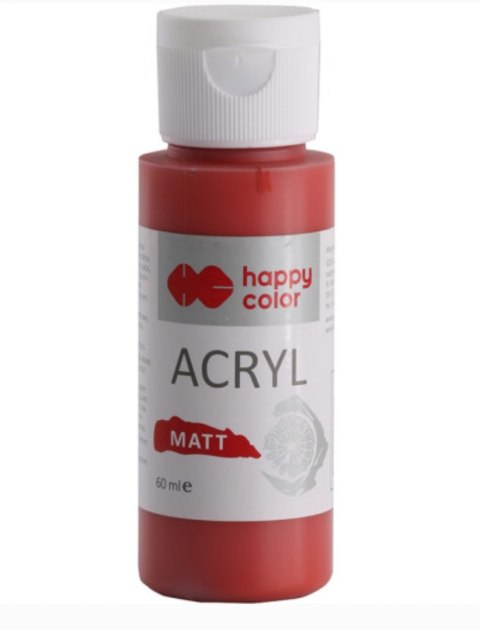 Farba akrylowa Matt, 60 ml, dojrzała żurawina, HAPPY COLOR HA 7375 0060-129