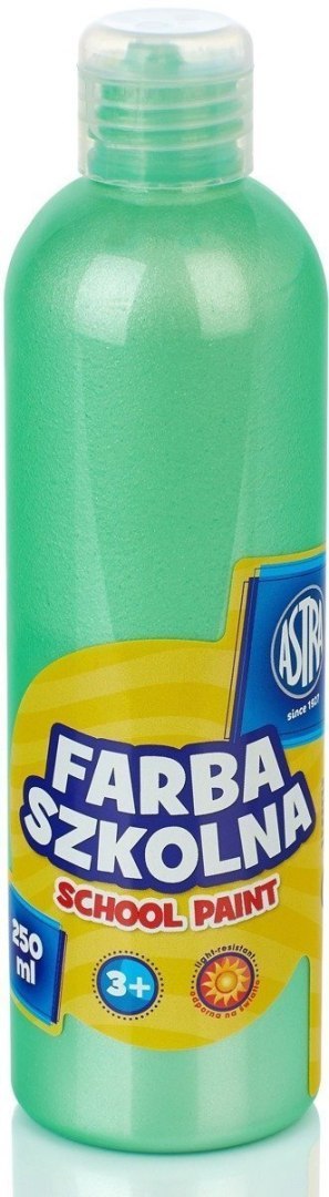 Farba szkolna Astra 250 ml - perłowa zielona, 301217037