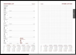 Kalendarz Vivella A5 tygodniowy z notesem p. biały Nr kat. 216 A5TNB czerwony WOKÓŁ NAS
