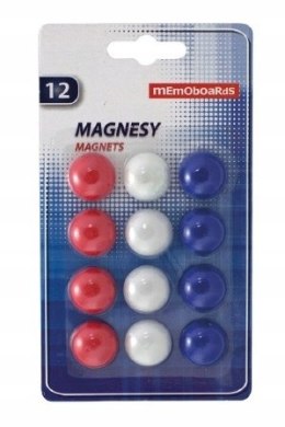 Magnesy MEMOBE do tablic 12szt blister MB20B12 NR MM002-99