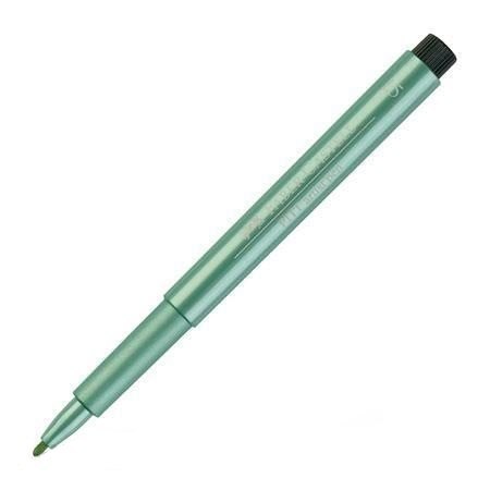 Marker PITT ARTIST PEN zielony metalik 167394 Faber C.1.5mm