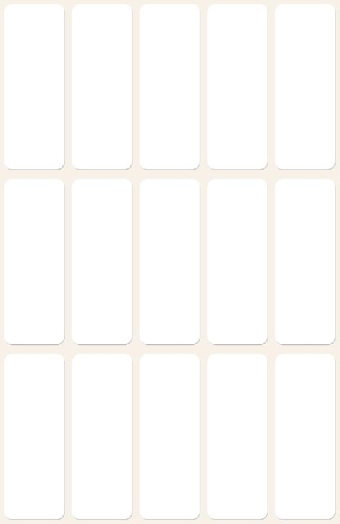 Minietykiety do opisu ręcznego 3076 38 x 14 6ark Avery Zweckform