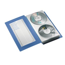Segregator na 48 płyt CD, przezroczysty-niebieski Esselte, 67083