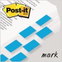 Zakładki indeksujące POST-IT (680-23), PP, 25,4x43,2mm, 50 kart., jaskrawoniebieskie