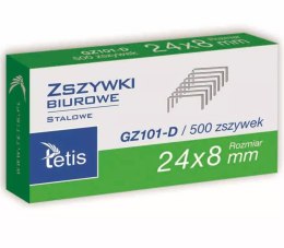 Zszywki biurowe 24/8 500 sztuk GZ101-D