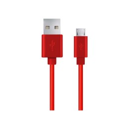 Kabel USB MICRO A-B 2m czerwony EB145R ESPERANZA