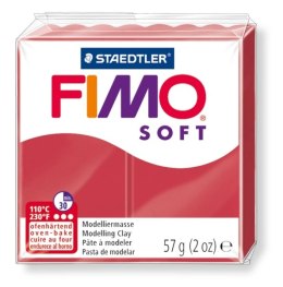 Kostka FIMO soft 57g, karminowy, masa termoutwardzalna, Staedtler S 8020-26