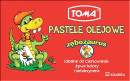Kredki pastelowe olejne 12 kolorowe de lux TO-584 Toma