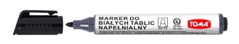 Marker do białych tablic napełnialny ARTLINE, końcówka okrągła, czarny TO-276 Toma