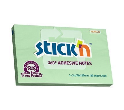 Notes samop.127x76, 360st., Zielony STICK`N 100k. 21556