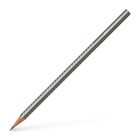 Ołówek SPARKLE B srebrny metalizowany z krysz FC118317 FABER-CASTELL