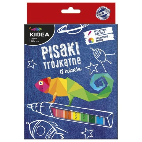 Pisaki Trójkątne 12 Szt. KIDEA DERFORM PT12KA