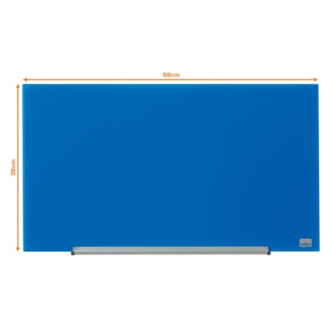 Szklana tablica Nobo Impression Pro 680x380mm, niebieska