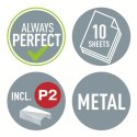Zszywacz + dziurkacz metalowy Leitz Mini WOW, turkusowy, 10 lat gwarancji, 10 kartek 55612051