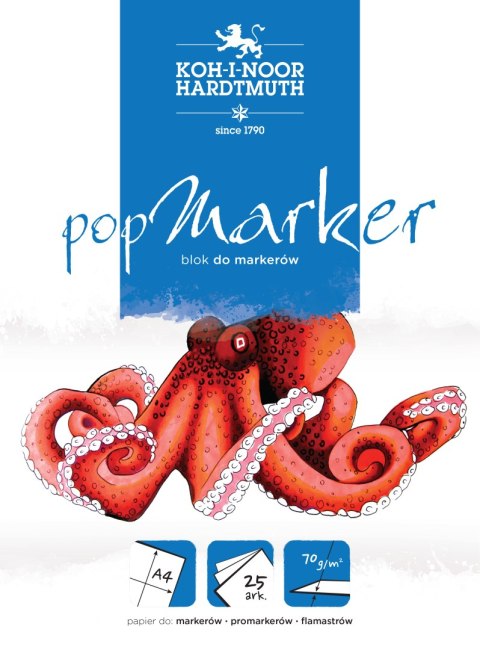 Blok POPMARKER A4 25 KARTEK 70 G. BLO-MARKA4 Koh i Noor (X)
