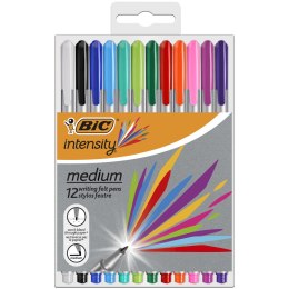 Cienkopis BIC Intensity Medium mix AST Etui 12szt, 964893