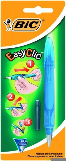 Pióro wieczne BIC Easy Clic Standard FP niebieski Blister 1szt, 8479004