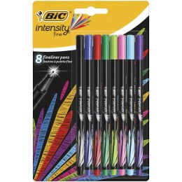 Cienkopis BIC Intensity Fine mix AST+FUN Blister 8szt, 942075