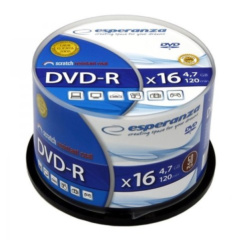 DVD-R ESPERANZA.4 7GB X16 CAKE BOX 50szt 1109