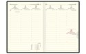 Kalendarz A4 CLASSIC (C1)17-szary juta/wstawka tekstylna 2023 TELEGRAPH