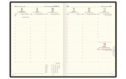 Kalendarz A4 CLASSIC (C1)17-szary juta/wstawka tekstylna 2023 TELEGRAPH